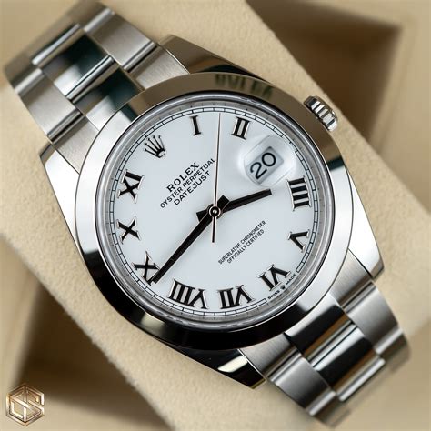 rolex white dial chronograph|Rolex datejust 41 white dial.